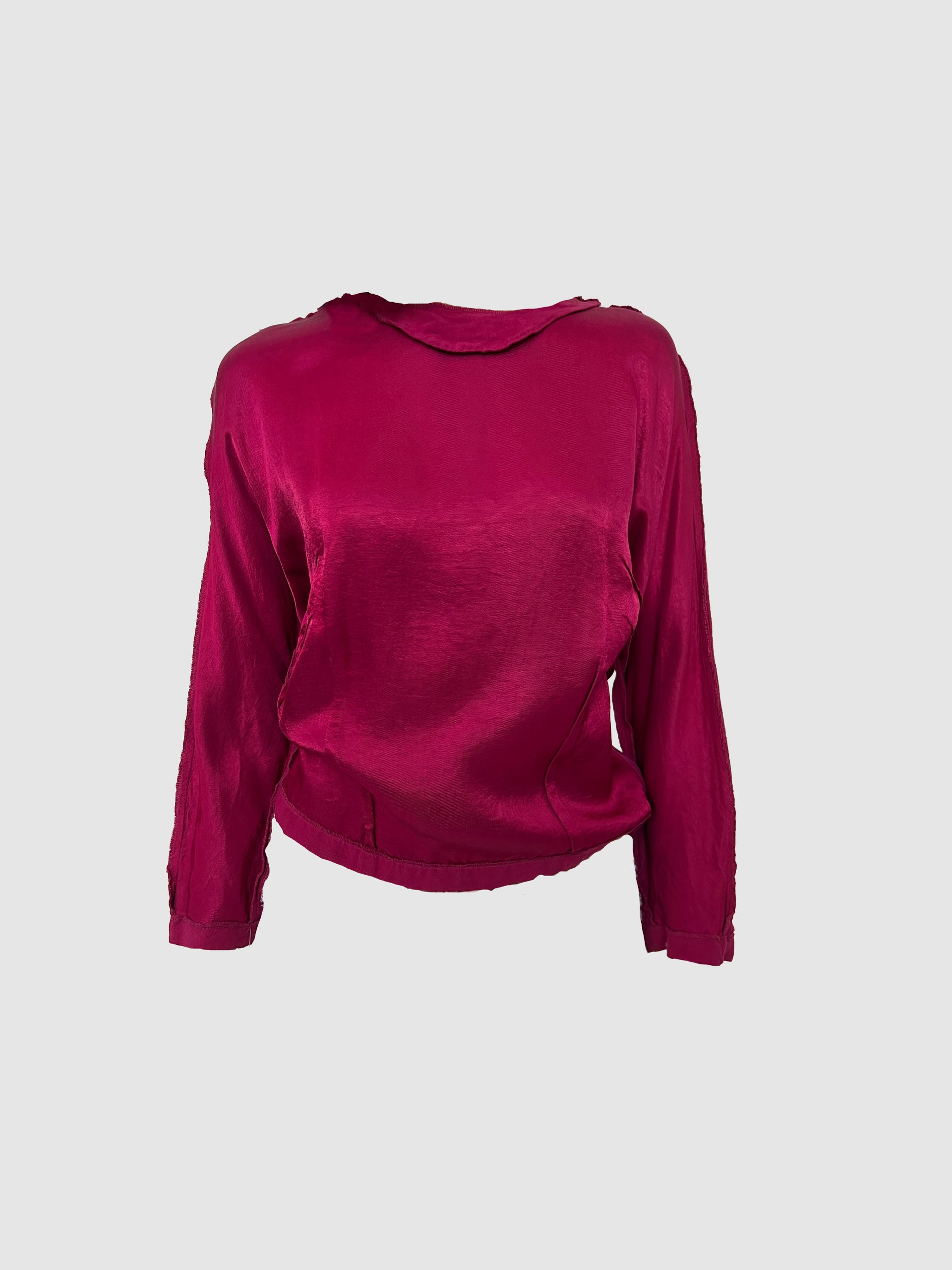 Maison Margiela "Reproduction d'une serie d'interieurs de vetements" 1998 l/s top with zippers - Size IT 42 new
