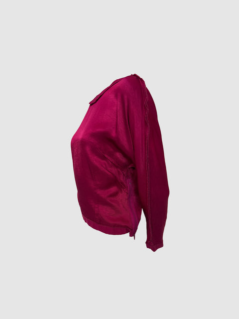 Maison Margiela "Reproduction d'une serie d'interieurs de vetements" 1998 l/s top with zippers - Size IT 42 new