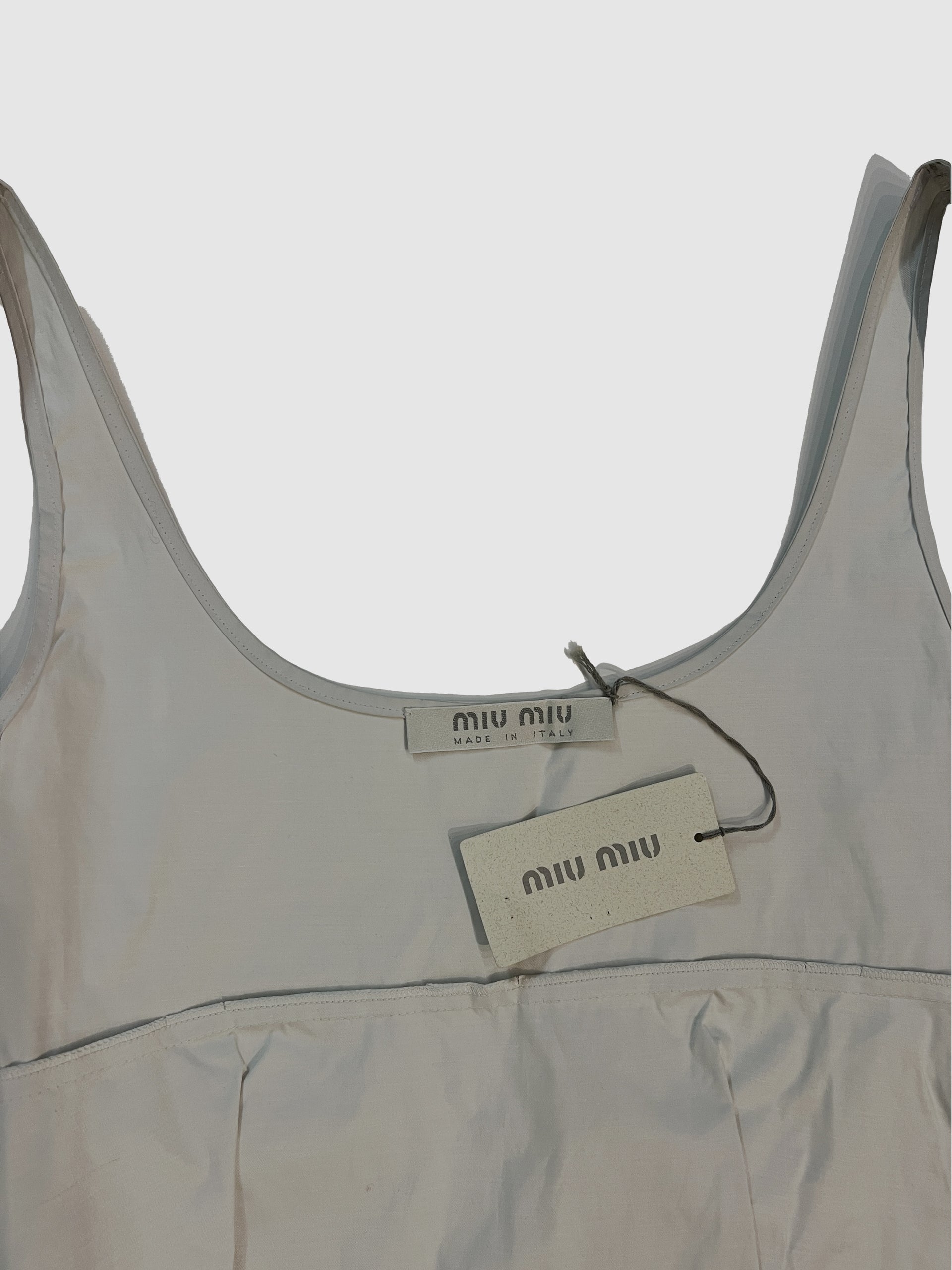 Miu Miu S/S 1999 Top with round neckline + strap - New with tag